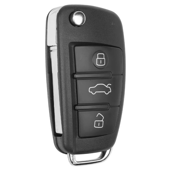 Audi A6 Q7 2005-2011 3 Button Flip Key For IYZ 3314 Chip 8E (Non KESSY) | Aftermarket